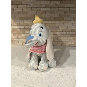 Disney Store Dumbo Flying Elephant Seersucker Plush Toy‎ Stuffed b14